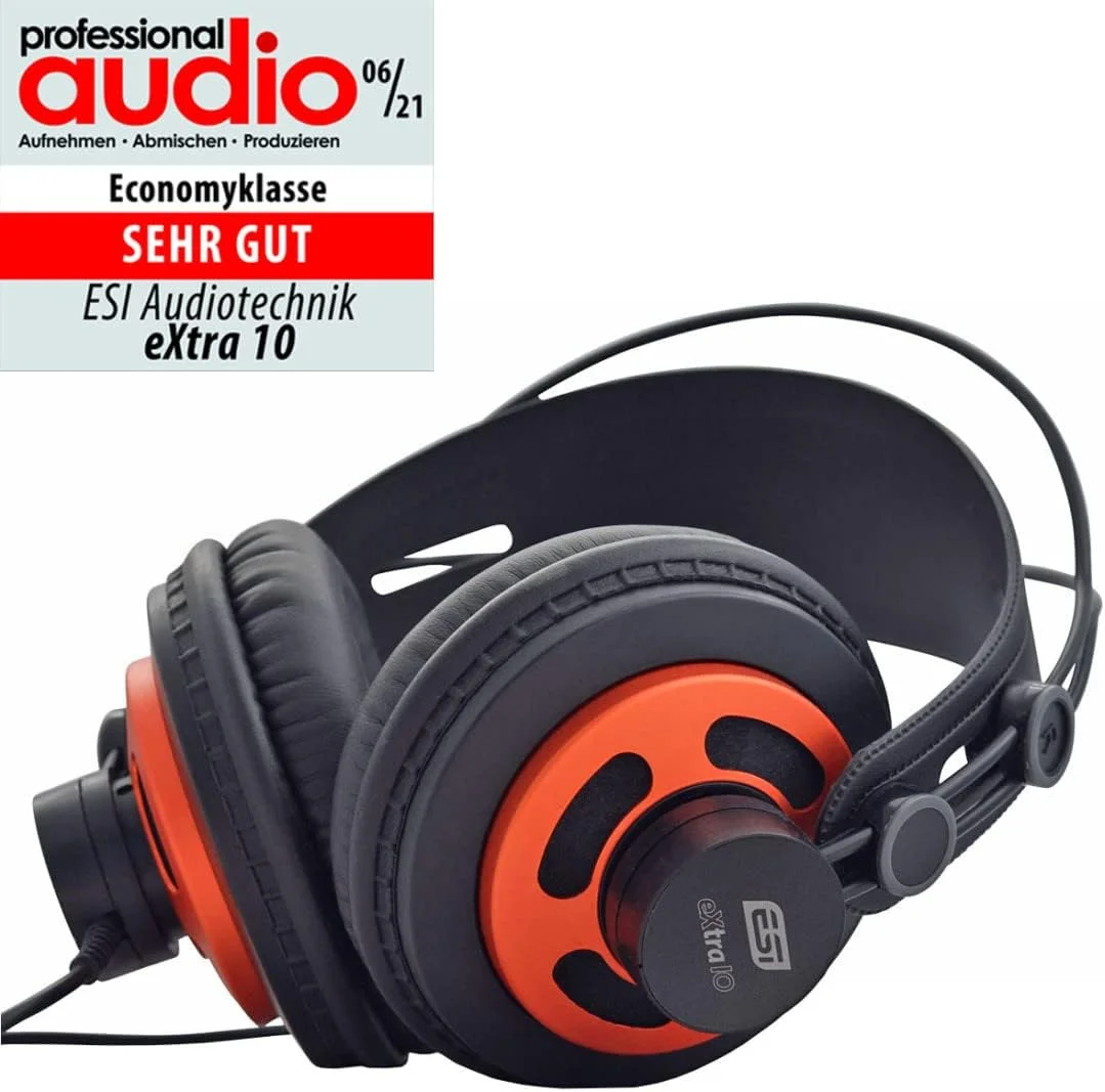 هدفون استودیویی ESI Extra10 + پایه رومیزی keepdrum