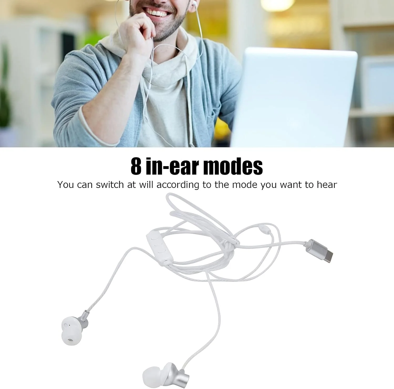 هدست تغییر صدا، هدفون سیمی داخل گوشی، هدفون قابل تبدیل صدا خانگی 8 حالته، هدفون چند منظوره برای کامپیوتر پخش زنده، هدفون تغییر صدا