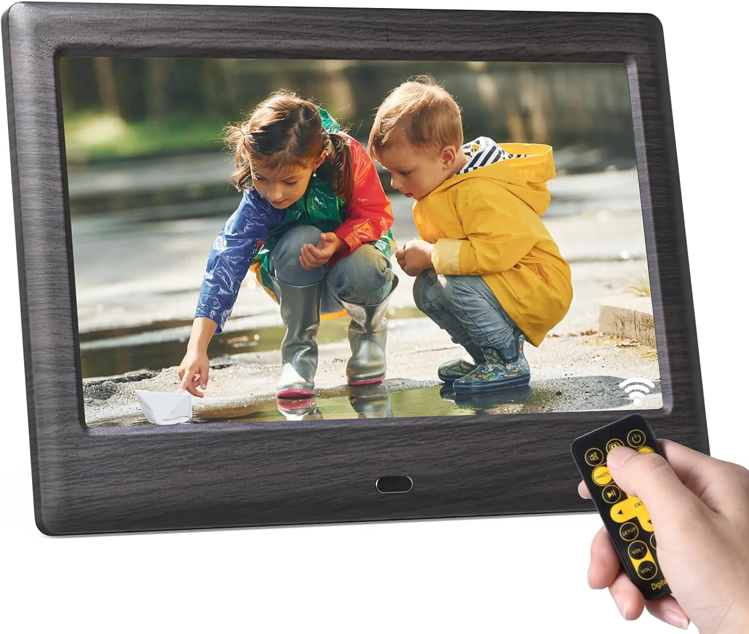 قاب عکس دیجیتال 7 اینچی KODAK، قاب الکترونیکی، صفحه نمایش IPS، پخش کننده عکس/موسیقی/فیلم، تقویم/زنگ هشدار، پشتیبانی از کارت USB یا SD، چرخش خودکار با کنترل از راه دور
