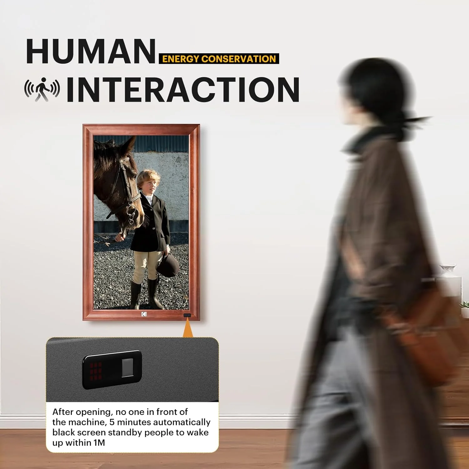 قاب عکس دیجیتال بزرگ KODAK (قهوه ای، 32 اینچ) قاب عکس دیجیتال بزرگ KODAK (قهوه ای، 32 اینچ)