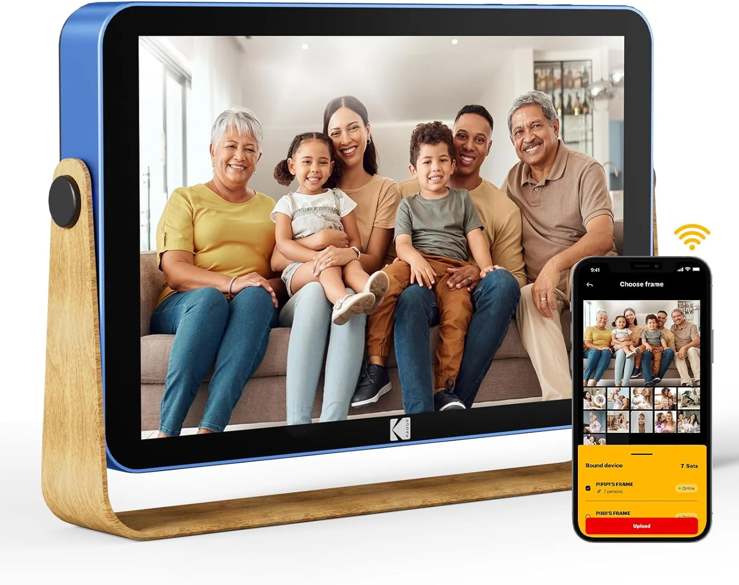 قاب عکس دیجیتال وای فای KODAK با باتری 4000 میلی آمپر ساعت