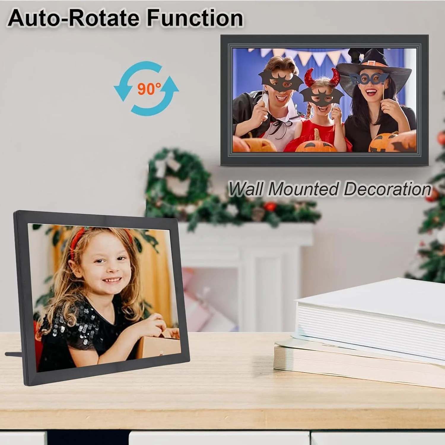 قاب عکس دیجیتال 15 اینچی Dpofirs، حافظه HD برای 80000 عکس، 1024 X 768 چرخش خودکار قاب عکس دیجیتال هوشمند بارگیری از تلفن برای برنامه Vphoto (دوشاخه UK 100‑240V) قاب عکس دیجیتال 15 اینچی Dpofirs، حافظه HD برای 80000 عکس، 1024 X 768 چرخش خودکار قاب عکس دیجیتال هوشمند بارگیری از تلفن برای برنامه Vphoto (دوشاخه UK 100‑240V)