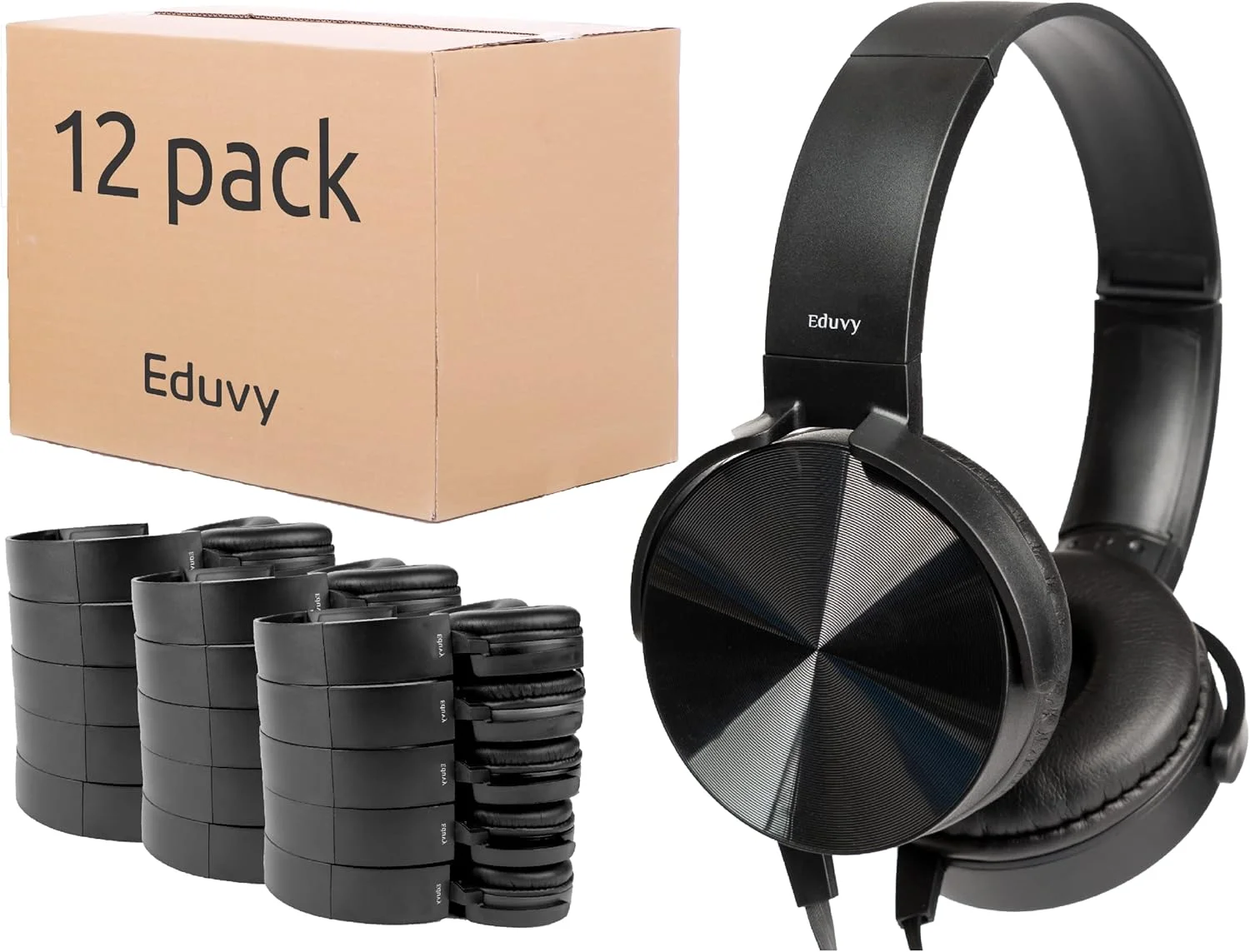 هدفون عمده برای کلاس درس، هدفون های سیمی مقاوم برای دانش آموزان، 12 عدد