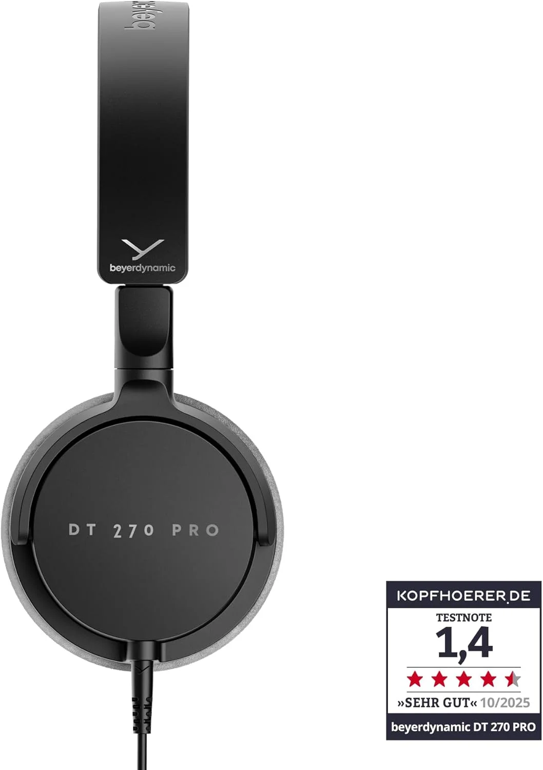 هدفون استودیویی دور گوشی بایرداینامیک DT 270 PRO، جمع و جور، برای ضبط، مانیتورینگ و تولید محتوا