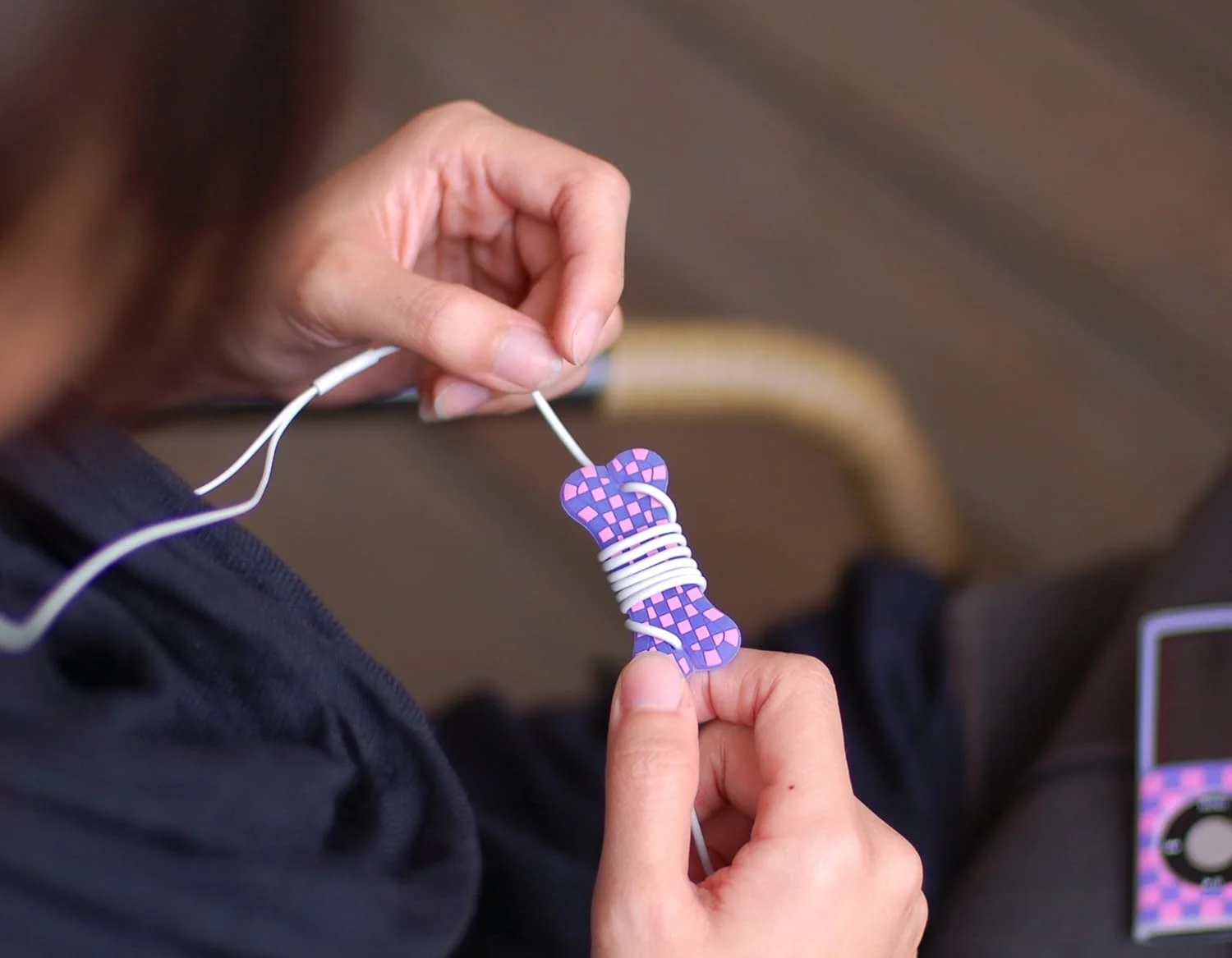 جمع کننده کابل Bone FE010-PU-CUBE WRAP، بنفش