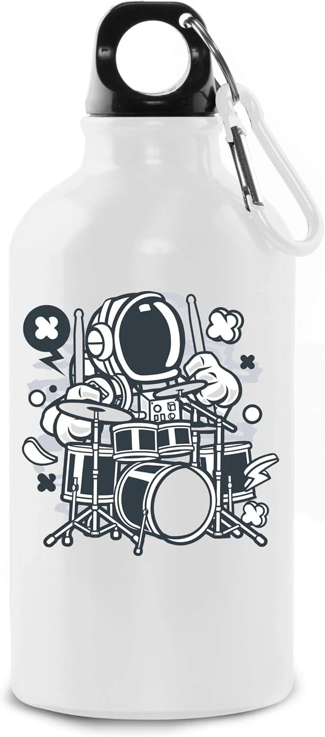 بطری آب فضانورد نوازنده درام گروه کیهانی توریست موسیقی