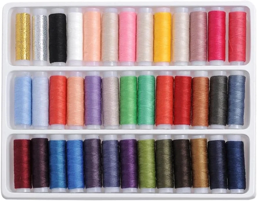 مجموعه قرقره نخ خیاطی پلی استر چند رنگ برای چرخ خیاطی صنعتی و دوخت با دست مجموعه قرقره نخ خیاطی پلی استر چند رنگ برای چرخ خیاطی صنعتی و دوخت با دست