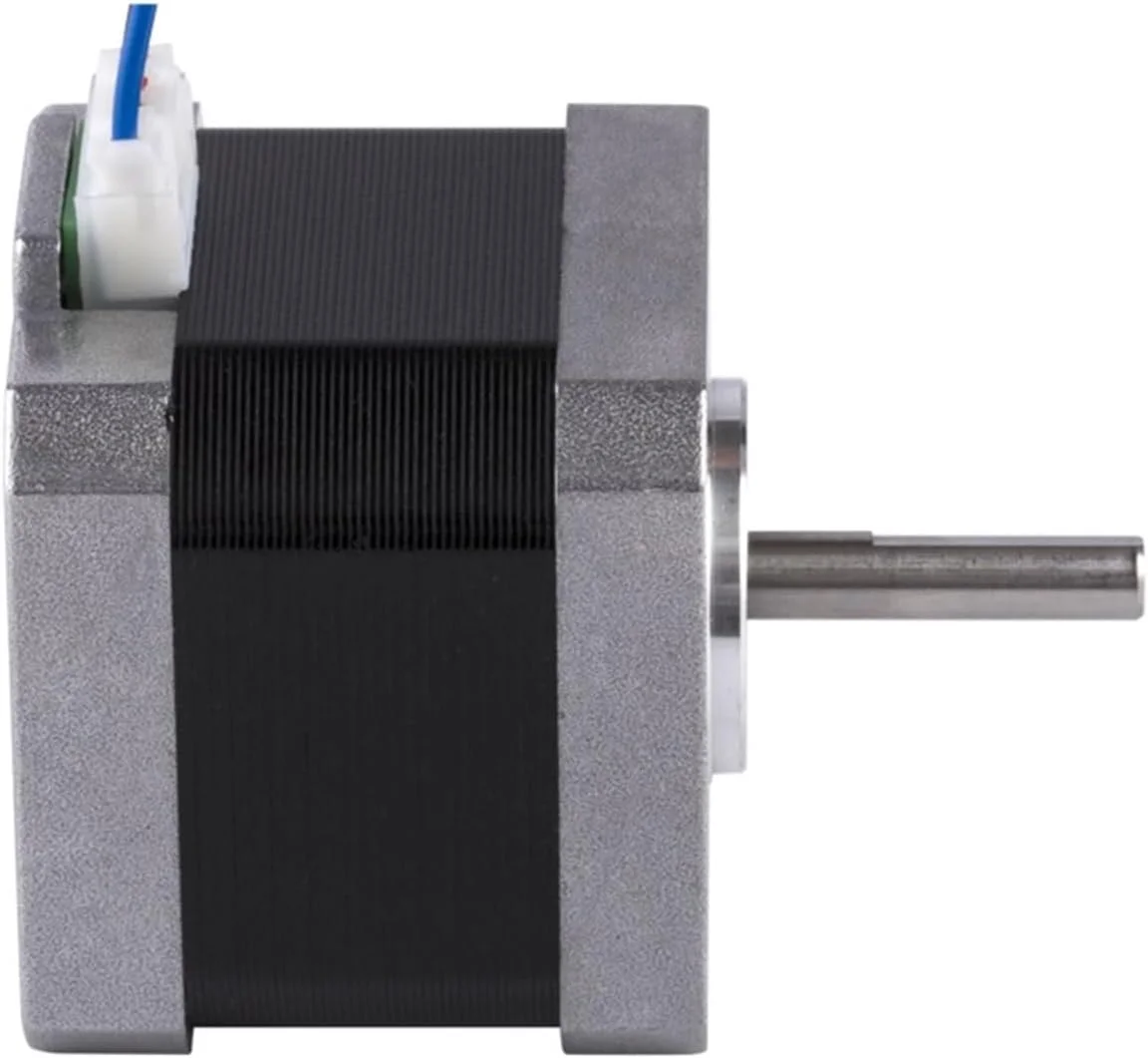 موتور پله ای Nema17، 38 میلی متر، 0.4 نیوتن متر، 1.5 آمپر، 2 فاز، مناسب برای دستگاه CNC، پرینتر سه بعدی و ماشین های فرز و حکاکی
