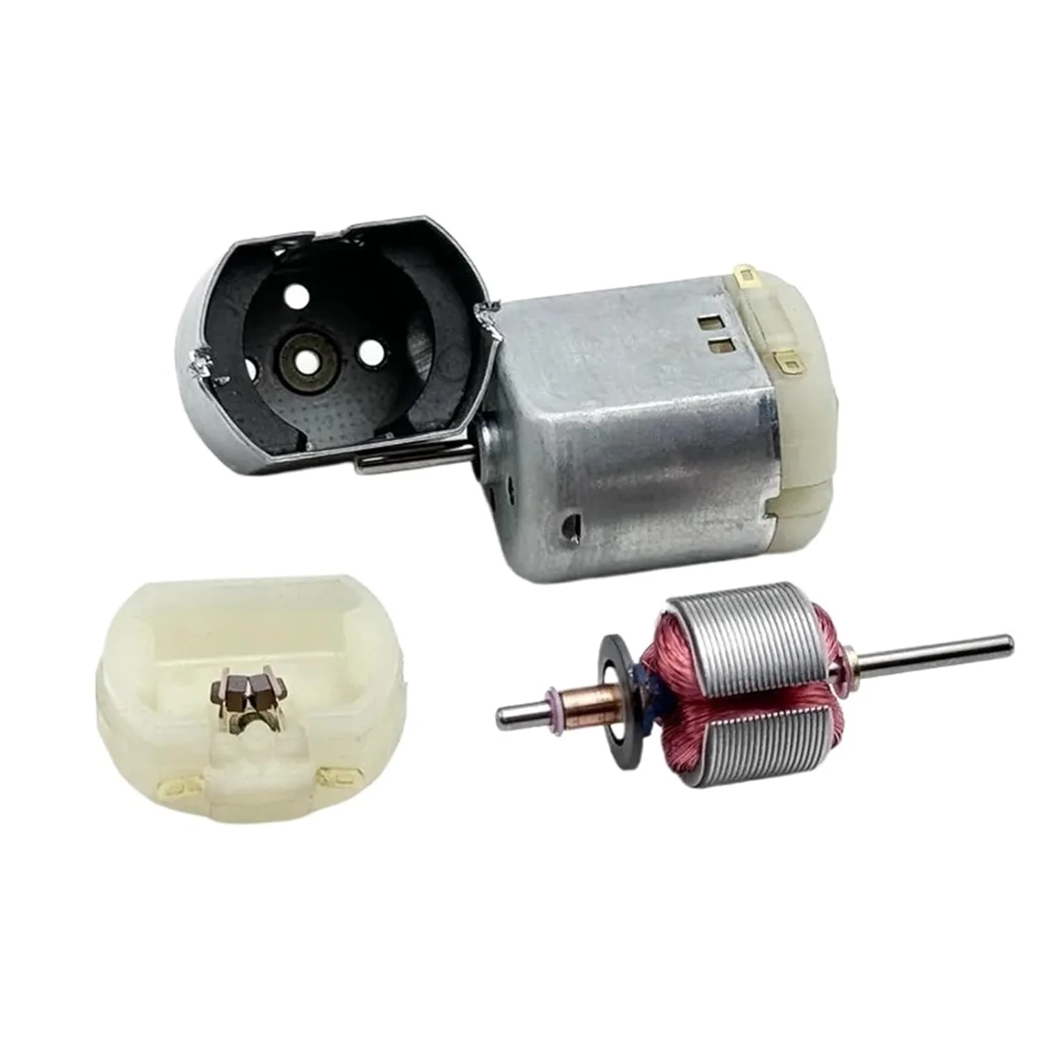 موتور برس کربنی FC260SA-13340 با ابعاد 18 * 24 * 27 میلی‌متر، 12 ولت، 8500 دور در دقیقه، شفت 2 میلی‌متری DC، تعداد 5 عدد