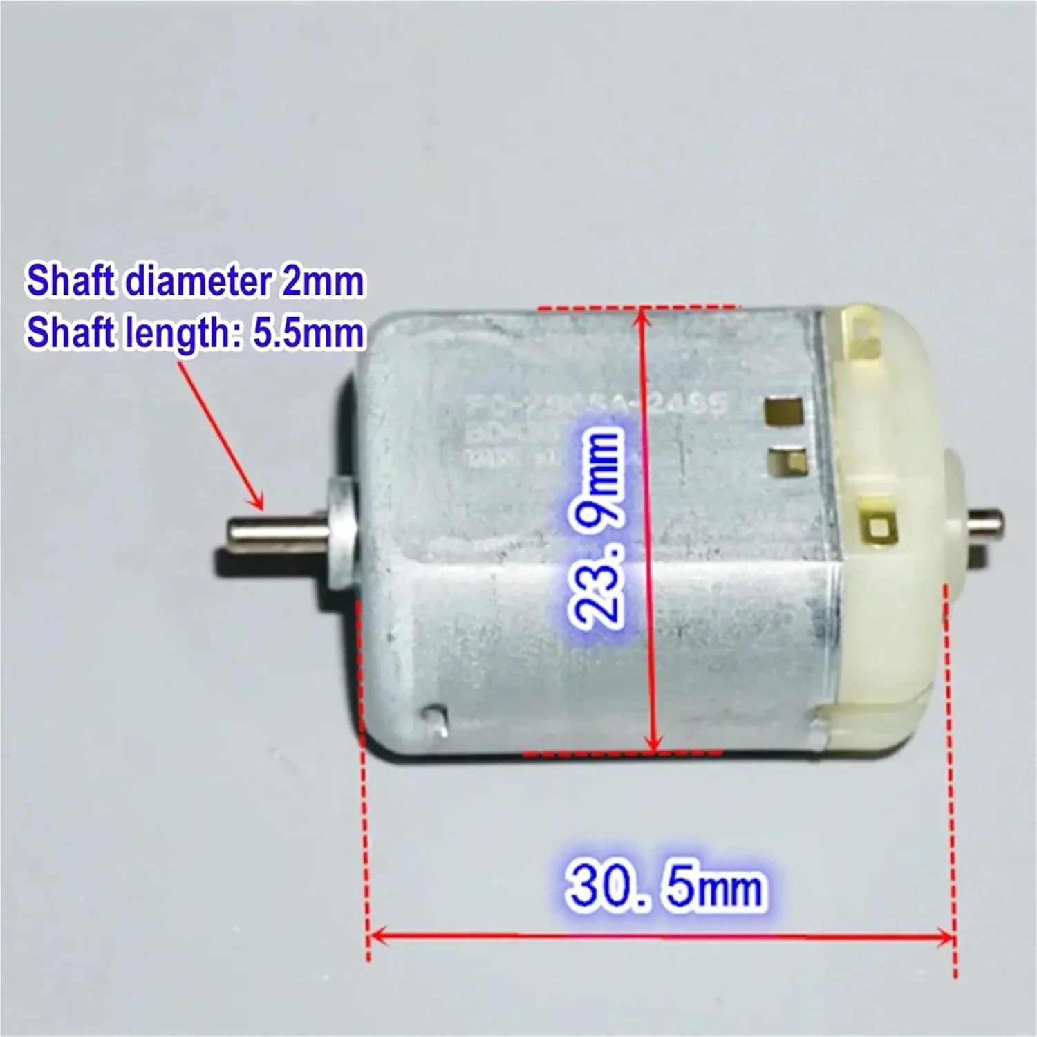 موتور DC مدل FC-280SA-2485، ولتاژ 3 تا 12 ولت، 23000 دور در دقیقه، با برس کربنی، گشتاور بالا، موتور الکتریکی 280، یک عدد