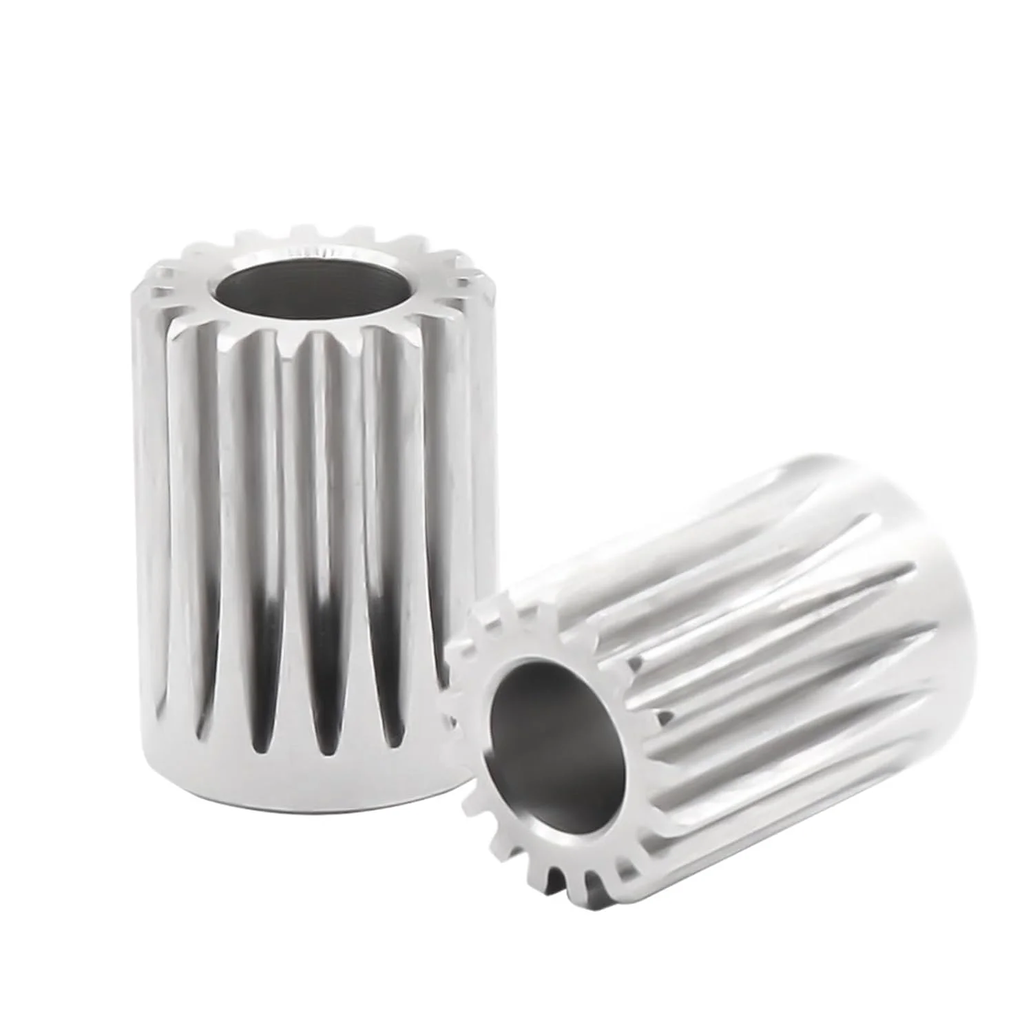 چرخ دنده اکسترودر، پینیون اکستروژن 17 دندانه، سوراخ 5 میلی متر، چرخ قرقره ارتقا یافته، چرخ دنده موتور تیتان، قطعات پرینتر سه بعدی، فولاد ضد زنگ (5 عدد)