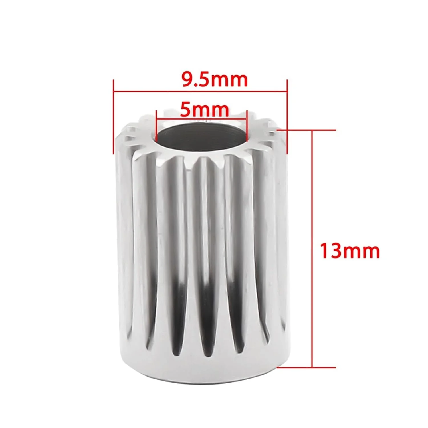 چرخ دنده اکسترودر، پینیون اکستروژن 17 دندانه سوراخ 5 میلی متر، چرخ قرقره ارتقا یافته، چرخ دنده موتور تیتان، قطعات پرینتر سه بعدی، استیل ضد زنگ (2 عدد)