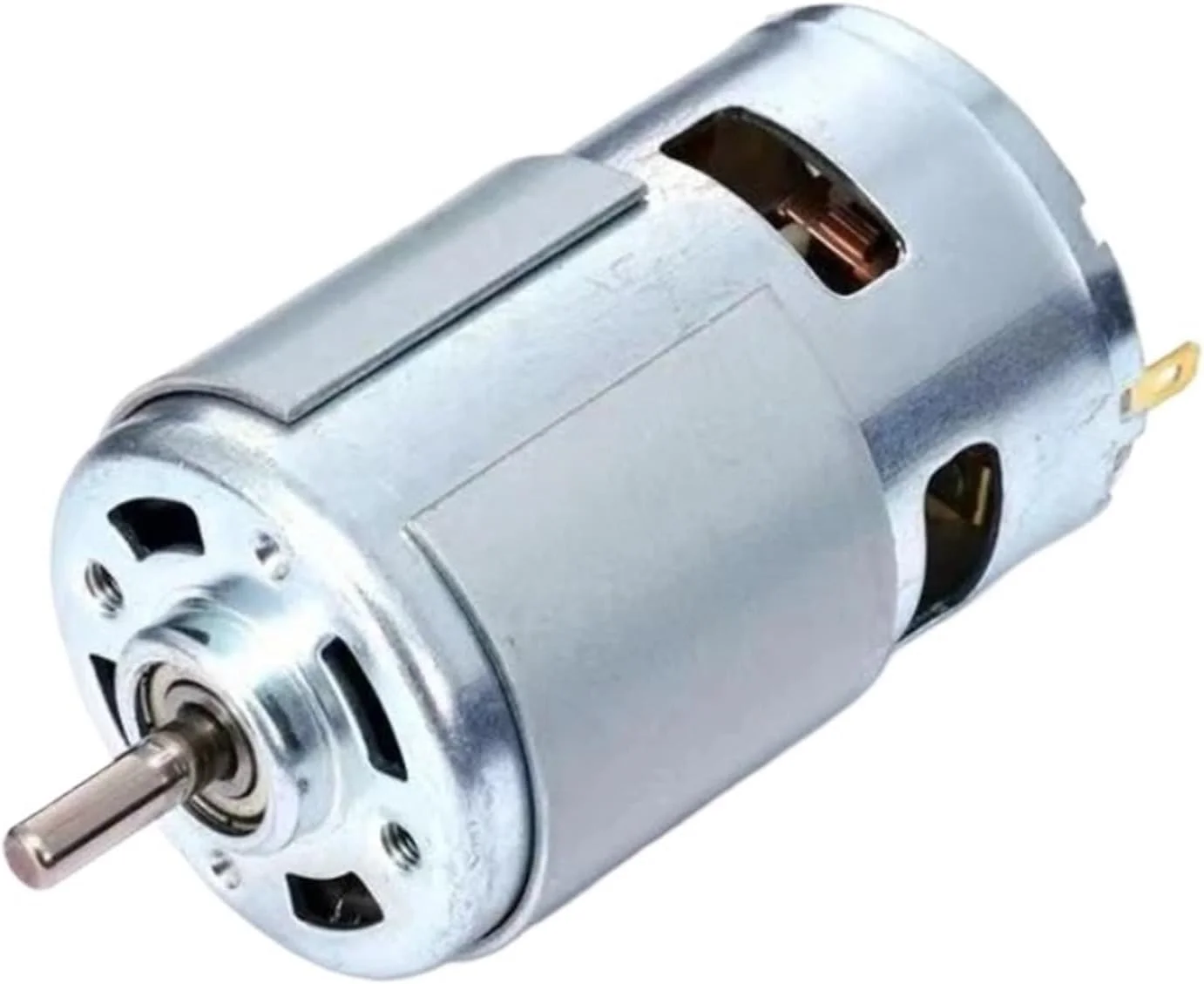 موتور DC براش 775 با سرعت 12000 دور در دقیقه برای موتور 12 ولت دستگاه حفاری، موتور ماشین چمن زنی برای تجهیزات نظارت چاپگر سه بعدی