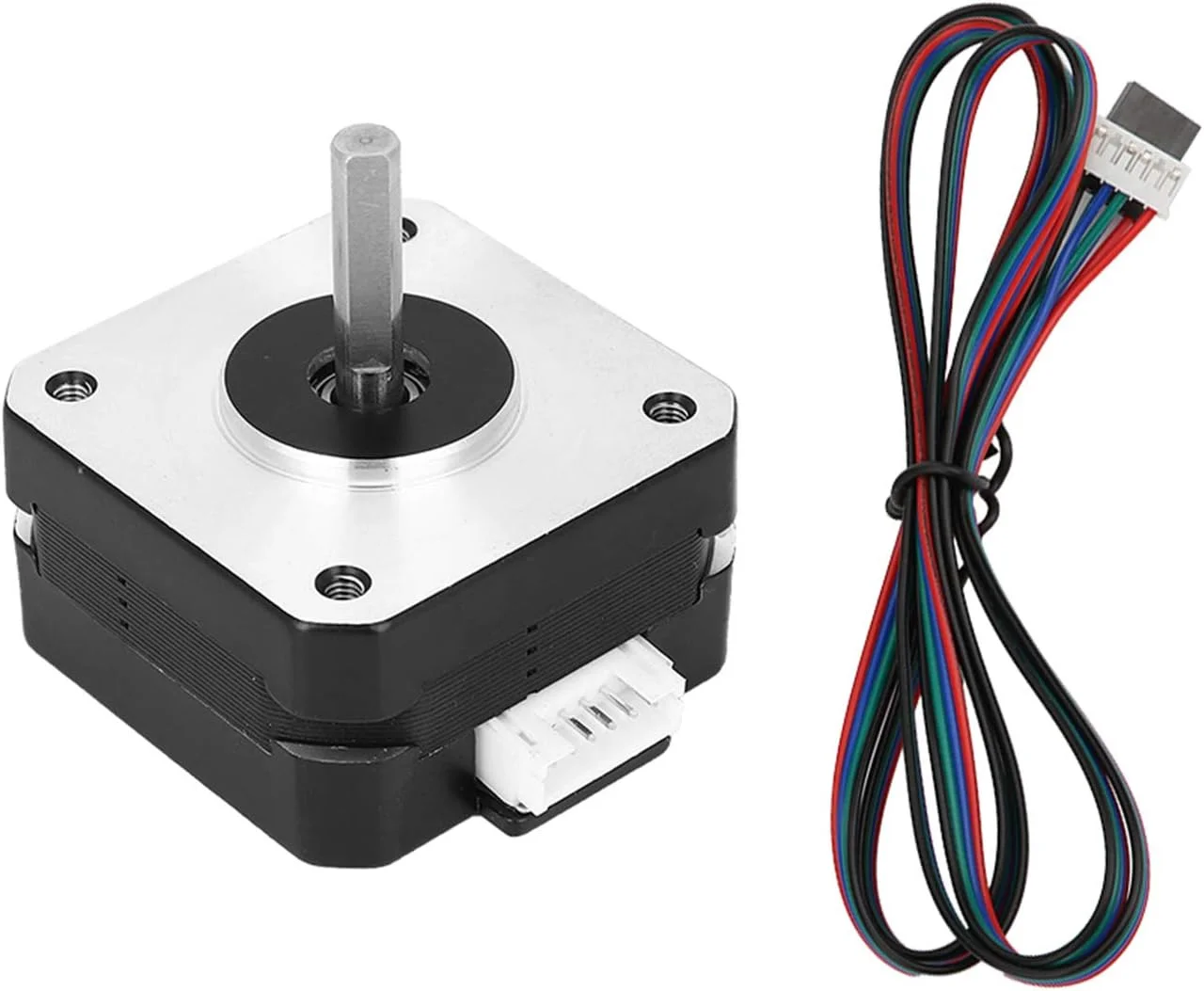 موتور پله‌ای Estink 17 Nema 17 با گشتاور بالا، 1.8 درجه، 0.7 آمپر، 12 ولت، موتور پرینتر سه بعدی، موتور دستگاه CNC با کابل 1 متری برای پرینتر سه بعدی DIY و دستگاه CNC