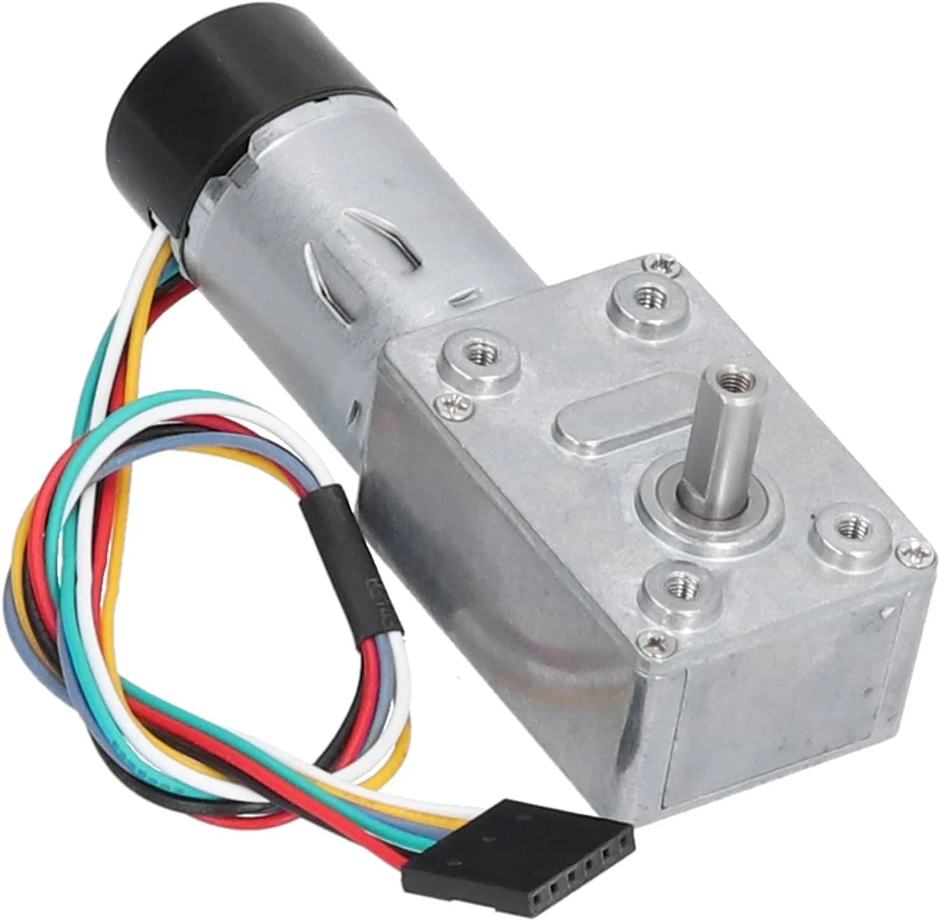 موتور گیربکس فلزی انکودر DC 24V سرعت بالا 130 دور در دقیقه برای پرینترهای سه بعدی (10 دور در دقیقه)