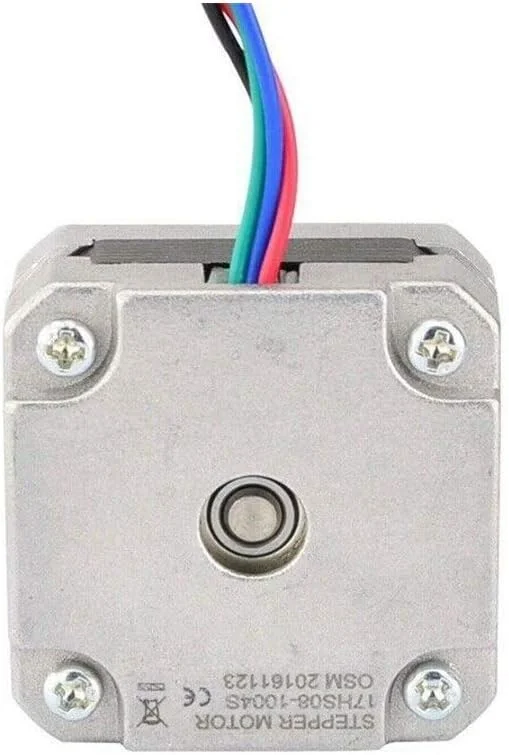 موتورهای الکتریکی کوچک DIY، 2 عدد موتور پله ای 17Hs08-1004S 4 سیمه Nema 17، 20 میلی متر، 1 آمپر، 13Ncm (18.4Oz.In)، موتور 42 Nema17 Stepper برای پرینتر سه بعدی Diy Cnc Xyz (قطر شفت: 5 میلی متر)