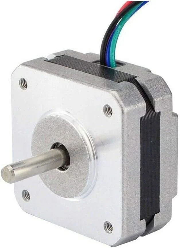 موتور قطعات الکترونیکی 2 عددی 17Hs08-1004S موتور پله ای 4 سیمه Nema 17، 20 میلی متر، 1 آمپر، 13Ncm (18.4Oz.in)، موتور 42 Nema17 Stepper برای پرینتر سه بعدی DIY CNC Xyz (قطر شفت: 5 میلی متر)