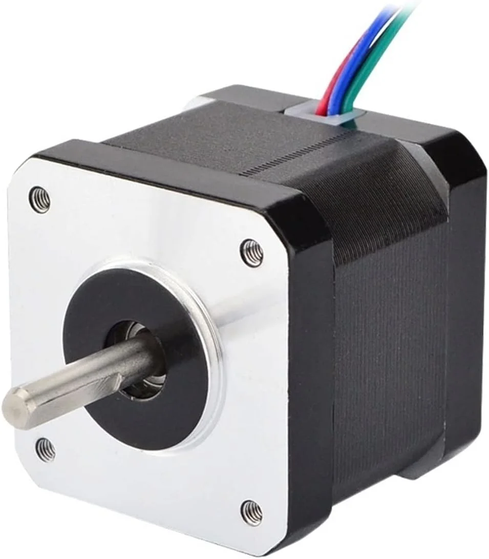 موتور پله ای Nema 17 با زاویه 0.9 درجه، 36Ncm (51oz.in)، 0.9A، 4 سیم، طول 40 میلی متر، مناسب برای پرینتر سه بعدی، CNC و ربات