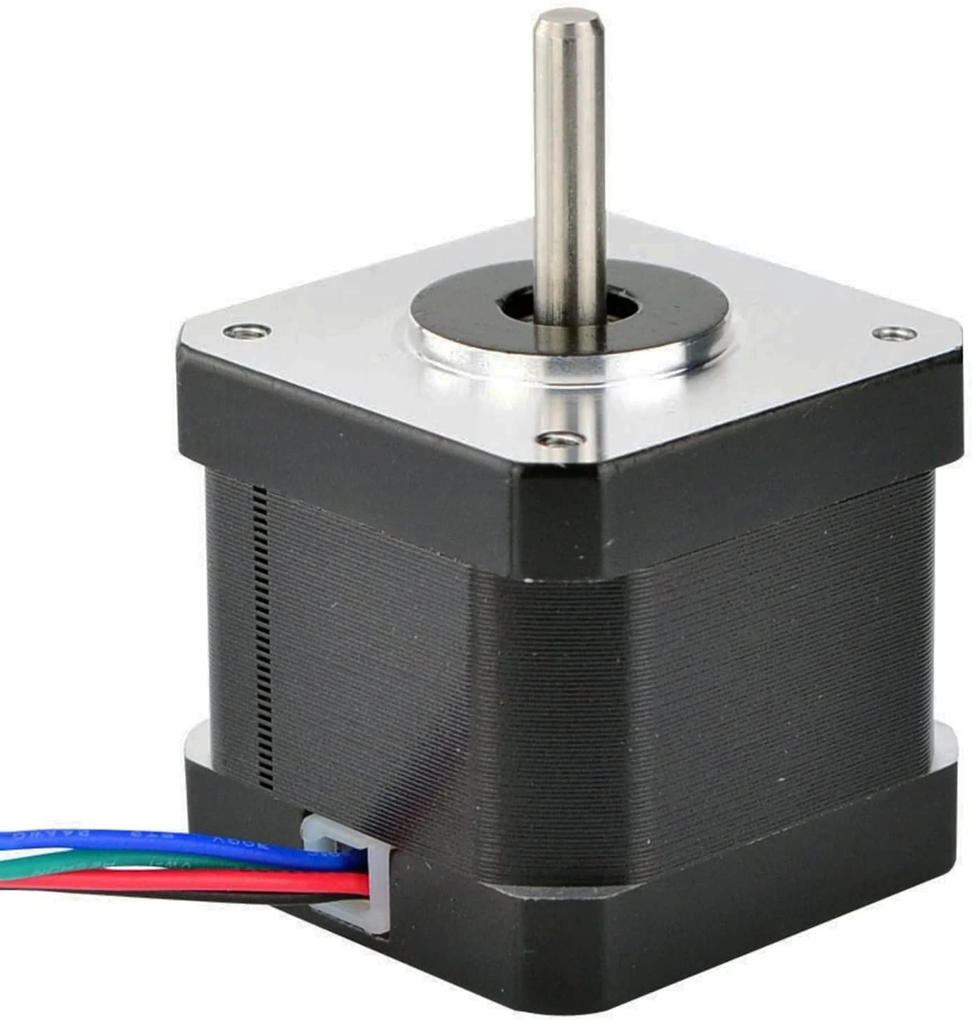 موتور پله ای Nema 17 با زاویه 0.9 درجه، 36Ncm (51oz.in)، 0.9A، 4 سیم، طول 40 میلی متر، مناسب برای پرینتر سه بعدی، CNC و ربات