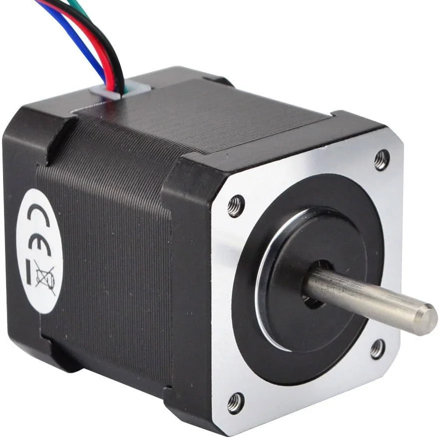 موتور پله ای دو شفت Nema 17 استپر آنلاین 1.68A 45Ncm دو قطبی 4 سیمه برای پرینتر سه بعدی DIY CNC