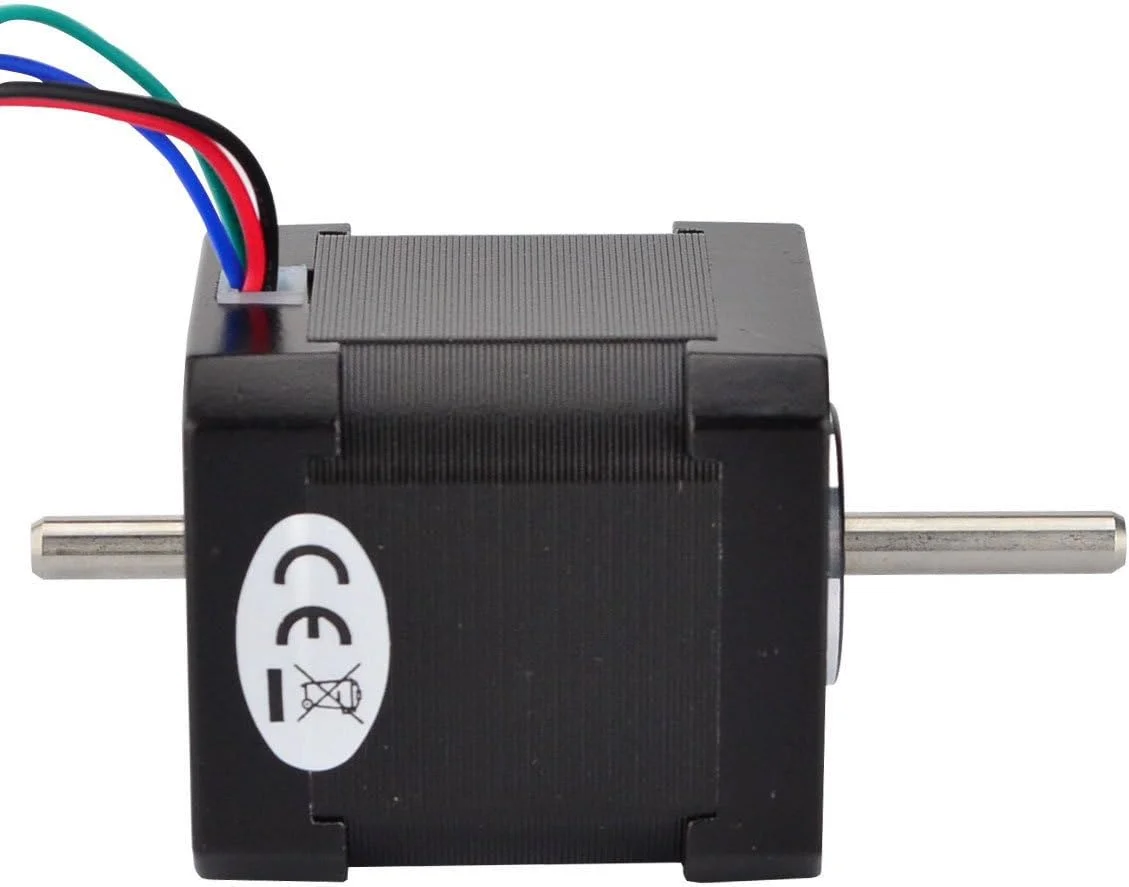 موتور پله ای دو شفت Nema 17 استپر آنلاین 1.68A 45Ncm دو قطبی 4 سیمه برای پرینتر سه بعدی DIY CNC