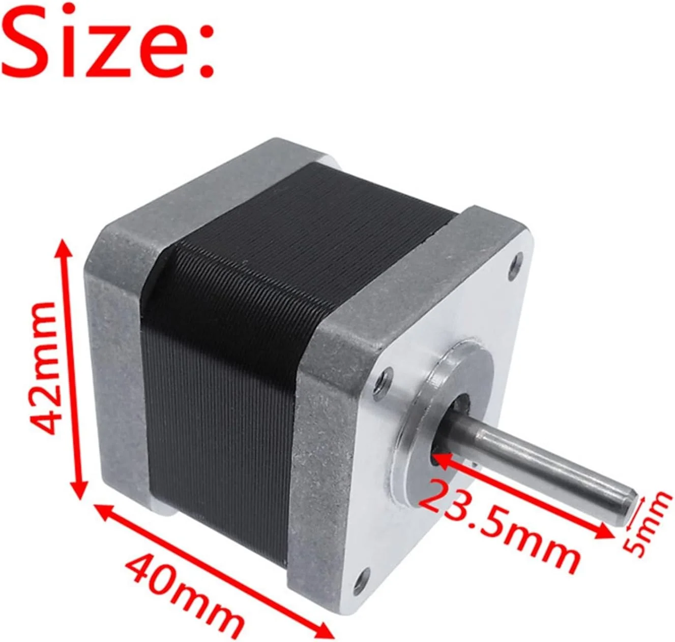 موتور پله ای گشتاور بالا DOLUNTO 40mm موتور 42 Nema17 موتور پله ای 1.7A 0.45N.M 2 فاز برای دستگاه پرینتر سه بعدی