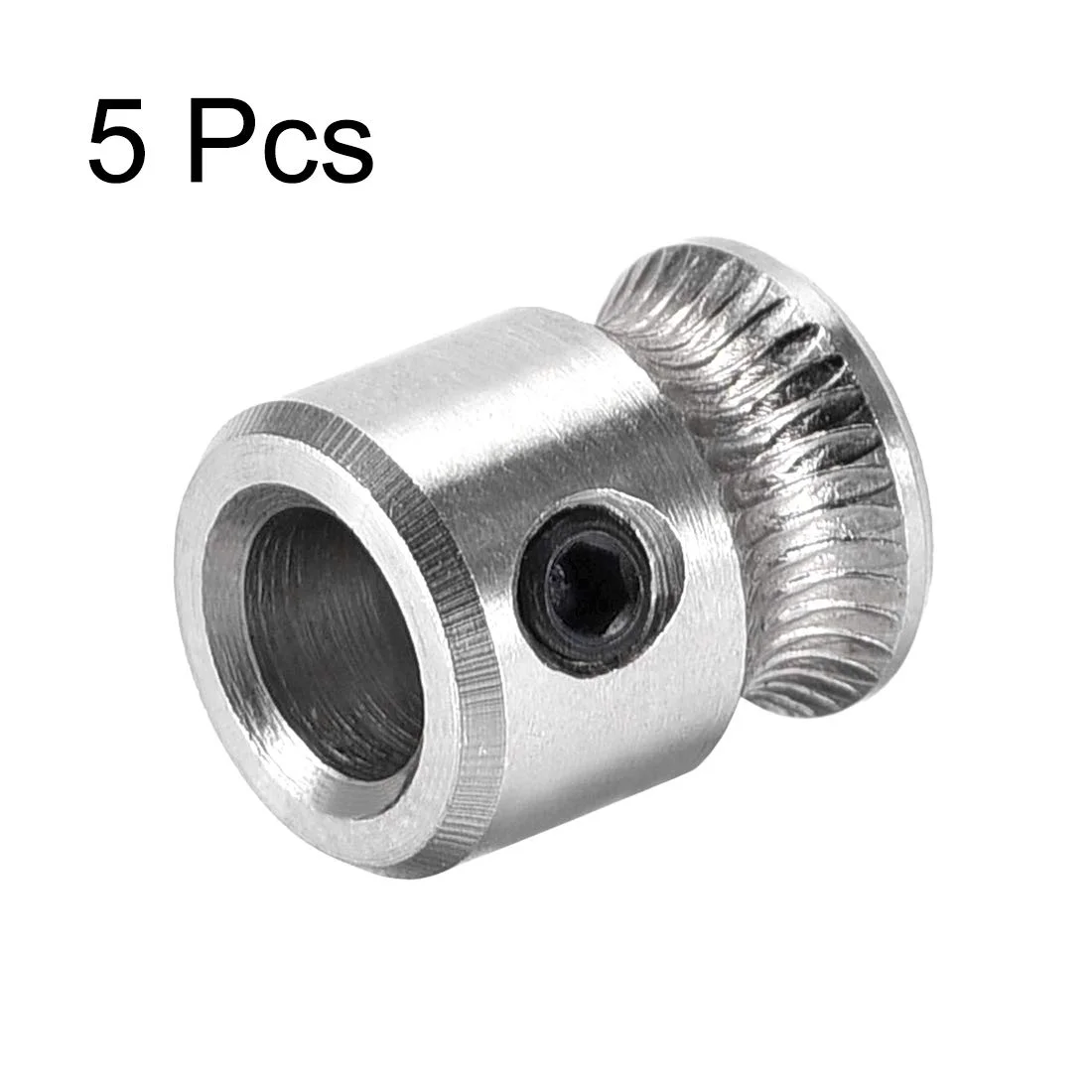 چرخ دنده اکسترودر مستقیم MK8 یواکسل، سوراخ 5 میلی‌متری برای اکسترودر، 5 عدد