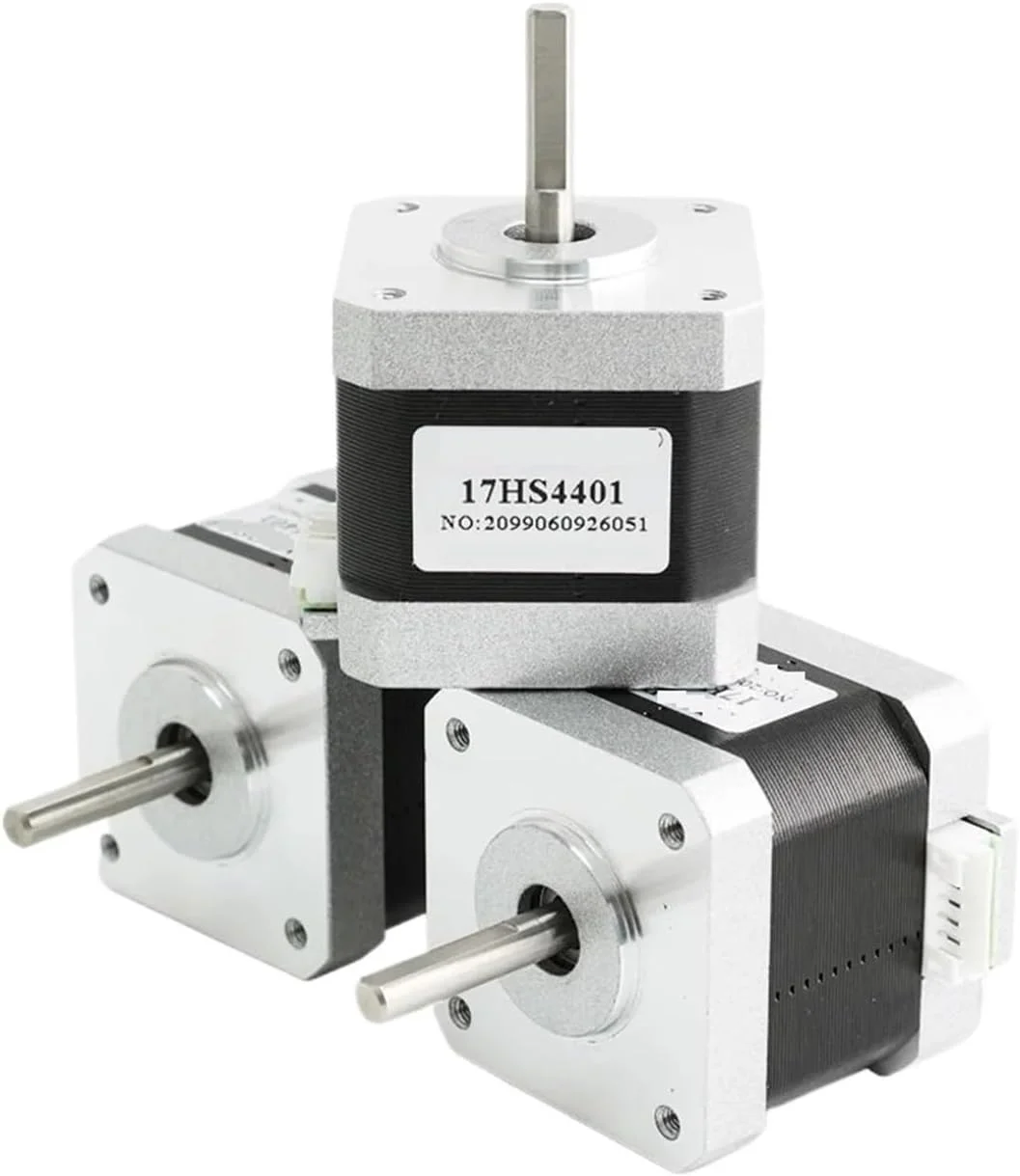 موتور پله ای Nema17 موتور پله ای 42 motor42BYGH 1.5A (17HS4401) موتور 4 سیم 40 میلی متر برای CNC پرینتر سه بعدی موتور پله ای 12 ولت (سایز: 1 عدد 17HS4401)