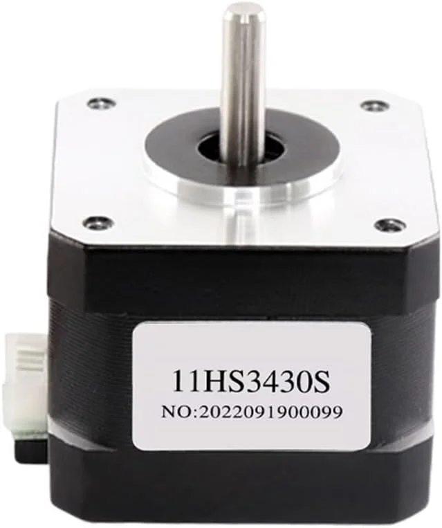 موتور پله ای NEMA17، موتور پله ای 0.4 آمپر 28N.cm، موتور 42BYGH34 مدل 17HS3430S برای تجهیزات مانیتور چاپگر سه بعدی، موتور پله ای 12 ولت (اندازه: 1 عدد 17HS3430S-D)