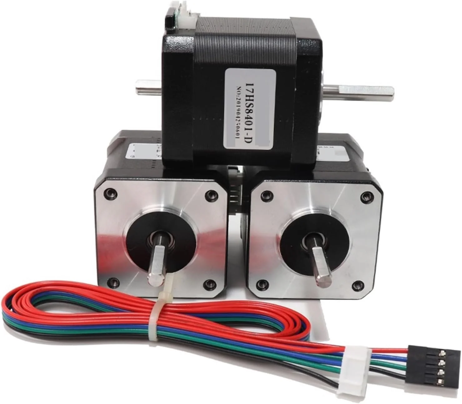 موتور پله ای 1 عدد موتور دو شفت 4 سیم 42 موتور 1.8 آمپر 52N.cm مدل 17HS8401S-SZ برای تجهیزات چاپگر سه بعدی و مانیتور موتور پله ای Nema17
