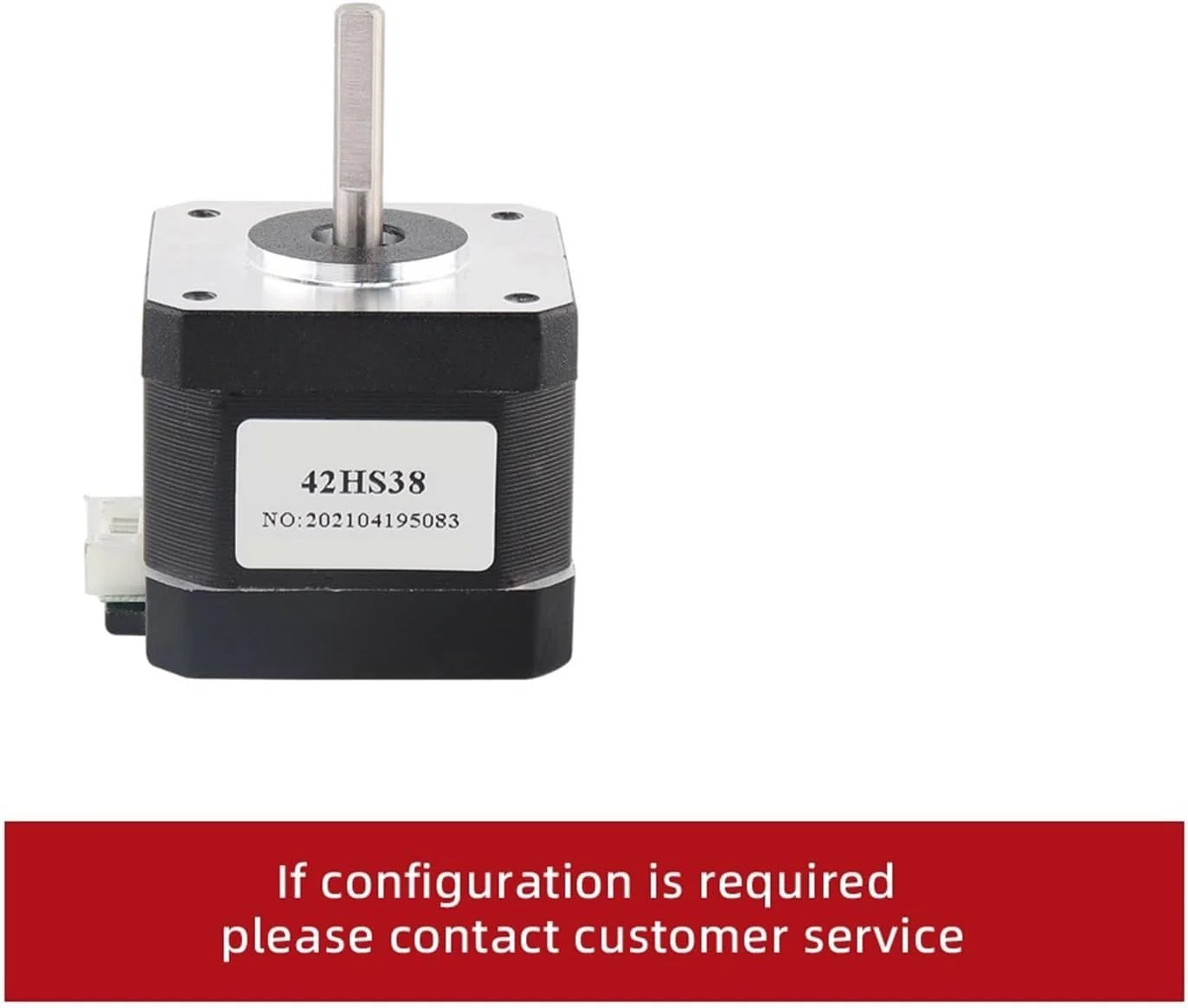 موتور پله ای Nema17، 38 میلی متر، 40N.CM، 1.5 آمپر، 42HS38، 4 سیم برای پرینتر سه بعدی CNC 42