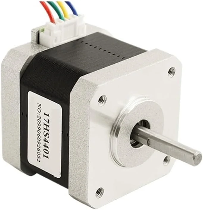 موتور پله ای 1 عدد 4 سیمه موتور 42 با جریان 1.5 آمپر (17HS4401) به همراه قطعات آلومینیومی 20 دندانه چرخ دنده همزمان 2GT-20 برای پرینتر سه بعدی موتور پله ای Nema17