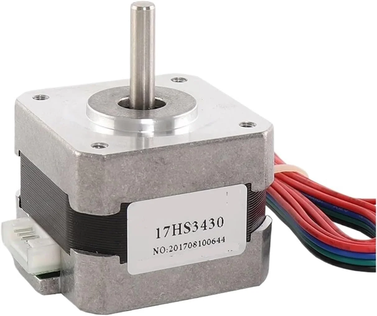 موتور پله ای Nema17 موتور پله ای 42BYGH 0.4A 4 سیم 28N.CM مدل 17HS3430 موتور سری 42 برای تجهیزات مانیتور چاپگر سه بعدی
