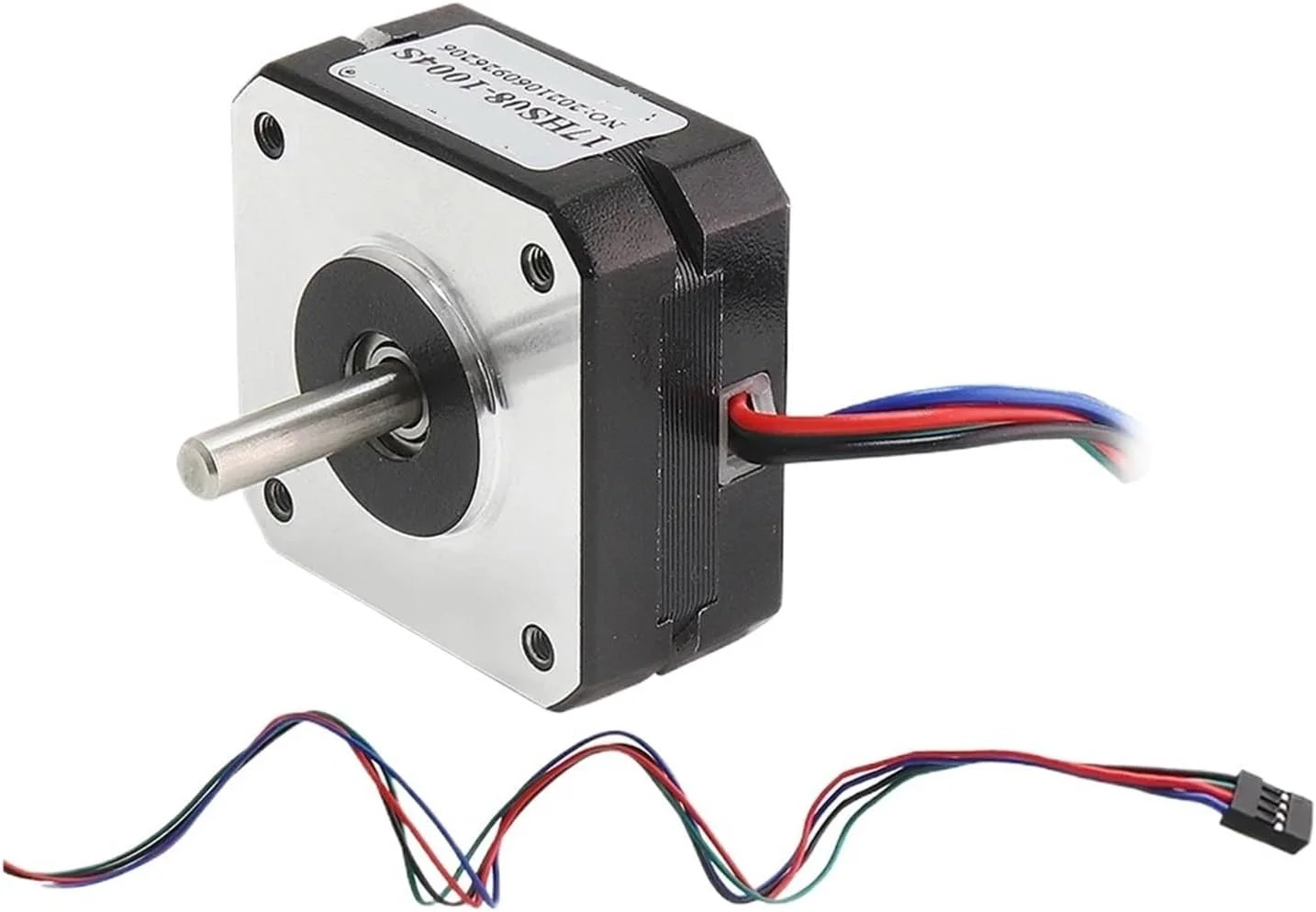 موتور پله ای Nema17 موتور پله ای 20mm 1A 16N.cm موتور پله ای Nema17 4 سیم 17HS08-1004S موتور کوچک کوتاه برای CNC اکسترودر موتور پرینتر سه بعدی (سایز : 17HS08-1004S x 1 عدد)