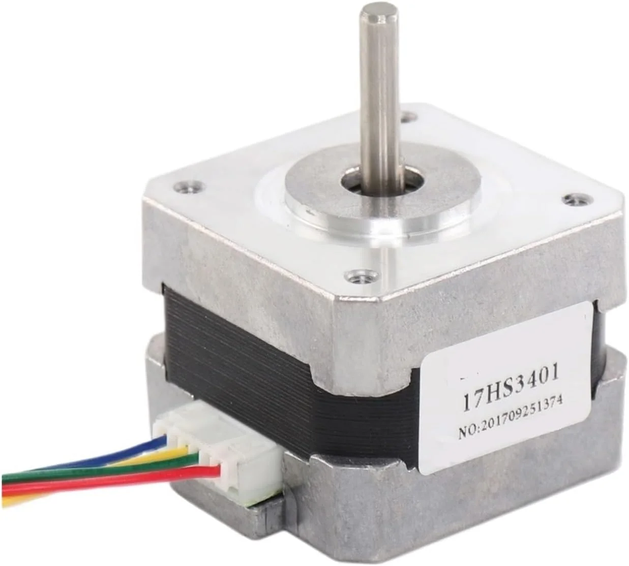 موتور پله ای 1 عدد 17HS3401 4 سیم Nema 17 موتور پله ای 42 موتور 42BYGH 1.3A 28N.CM گشتاور CE ROSH ISO CNC و پرینتر سه بعدی (سایز: 17HS3401 X1PCS)