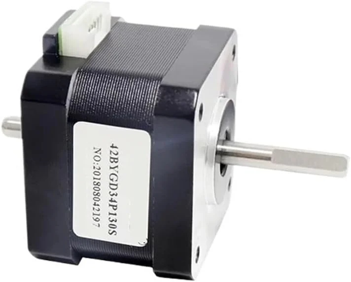 موتور پله ای Nema 17 موتور پله ای 42 موتور دو شفت 42BYGH 1.3A (17HS3401S) موتور دو محوره 4 سیم برای پرینتر سه بعدی (سایز : 17HS3401S-SZ X1PC)