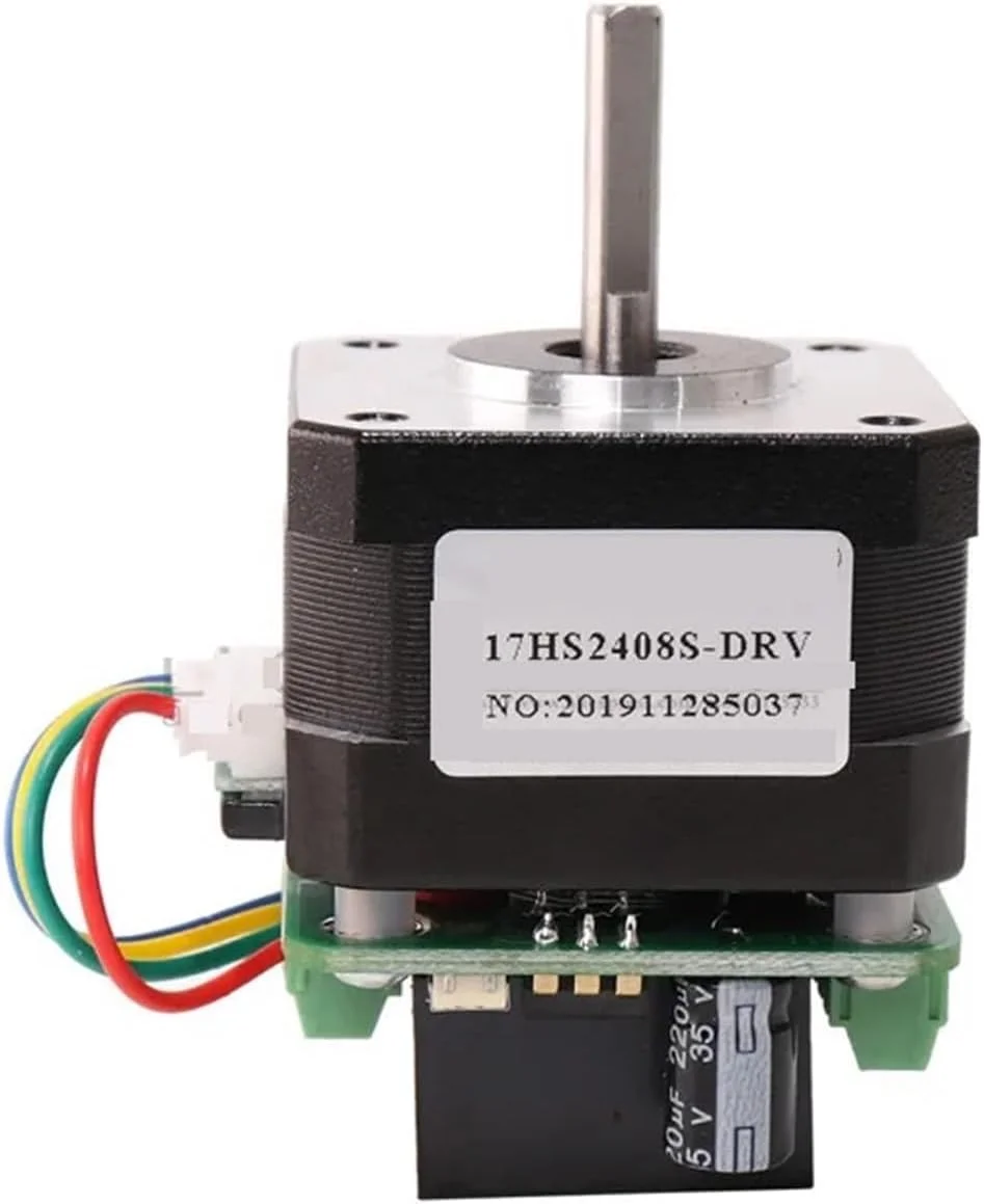 موتور پله ای 17HS3401S 17HS4401S-DRV دو فاز 4 سیم با درایور پشتی میکرو 0.6 آمپر 12N.CM برای لوازم جانبی پرینتر سه بعدی