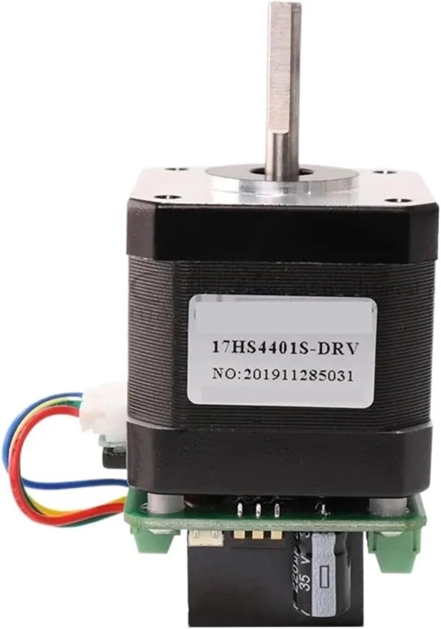 موتور پله ای 17HS4401S-DRV یکپارچه با درایور، موتور پله ای دو فاز چهار سیم Nema17، موتور پله ای 1.7 آمپر میکرو پست برای مینی CNC پرینتر سه بعدی (سایز: 17HS4401s-DRV x1)