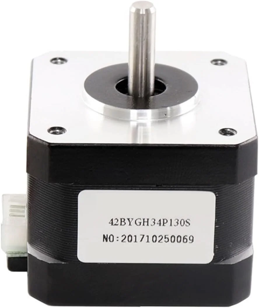 موتور پله ای 1 عدد Nema17 مدل 17HS3430S با جریان 0.4 آمپر و گشتاور 28N.CM، 1.8 درجه، ابعاد 42x34 میلی متر، سری 42BYGH مناسب برای پرینتر سه بعدی CNC XYZ
