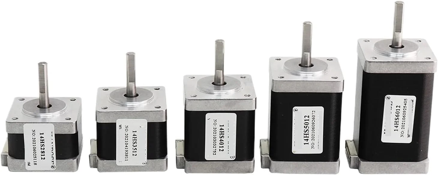 موتور پله ای NEMA14 مدل 14HS4012 5012 6012 با 4 سیم، 1.2 آمپر، 0.40N.M مناسب دستگاه های CNC، فرز، لوازم جانبی پرینتر سه بعدی