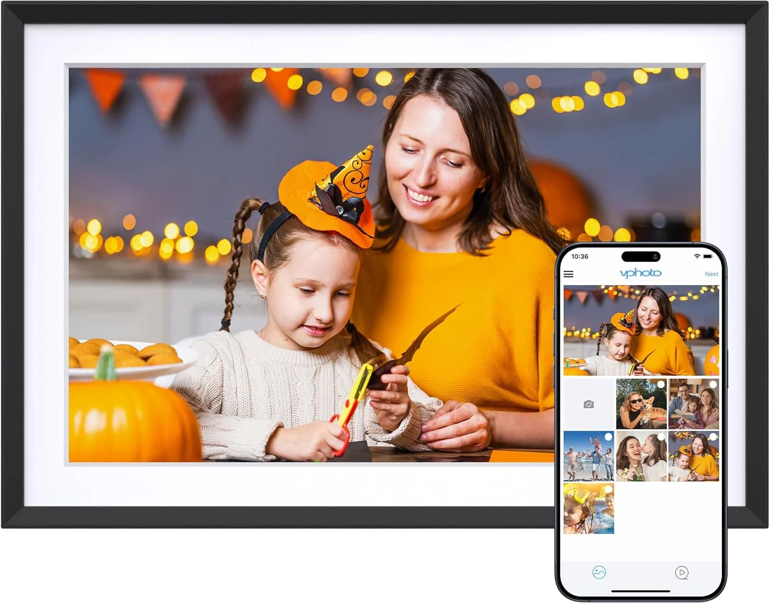 قاب عکس دیجیتال کلاسیک Dragon Touch با 10 آویز