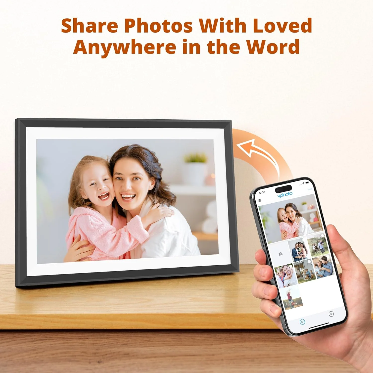 قاب عکس دیجیتال وای فای 10.1 اینچی Dragon Touch قاب عکس دیجیتال وای فای 10.1 اینچی Dragon Touch