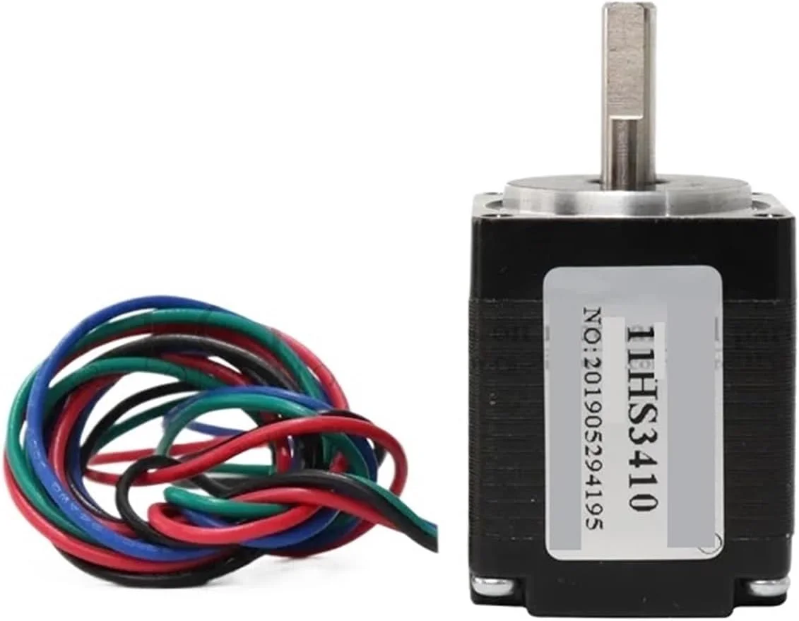 موتور پله ای Nema11 مدل 11HS2810 3410 4010 با زاویه 1.8 درجه و گشتاور 0.08N.m مناسب برای دستگاه های فرز، حکاکی لیزری و تجهیزات پرینتر سه بعدی و مانیتور