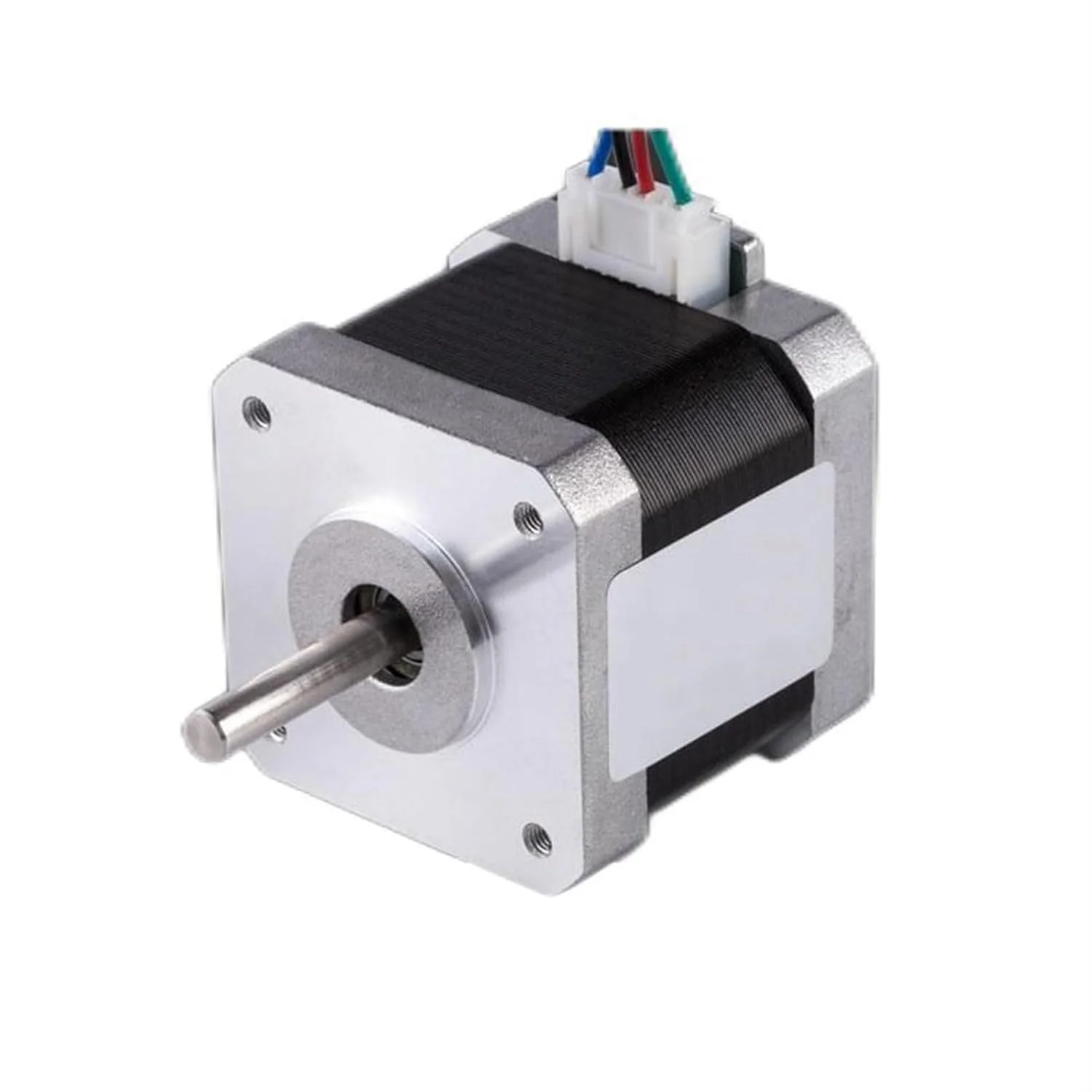 موتور پله ای 1.8 درجه Nema 17 با فریم 42x42 میلی متر، گشتاور 0.42N.m، جریان 1.7 آمپر، 2 فاز، 4 سیم، 42x42x40 میلی متر برای پرینترهای سه بعدی و ماشین آلات