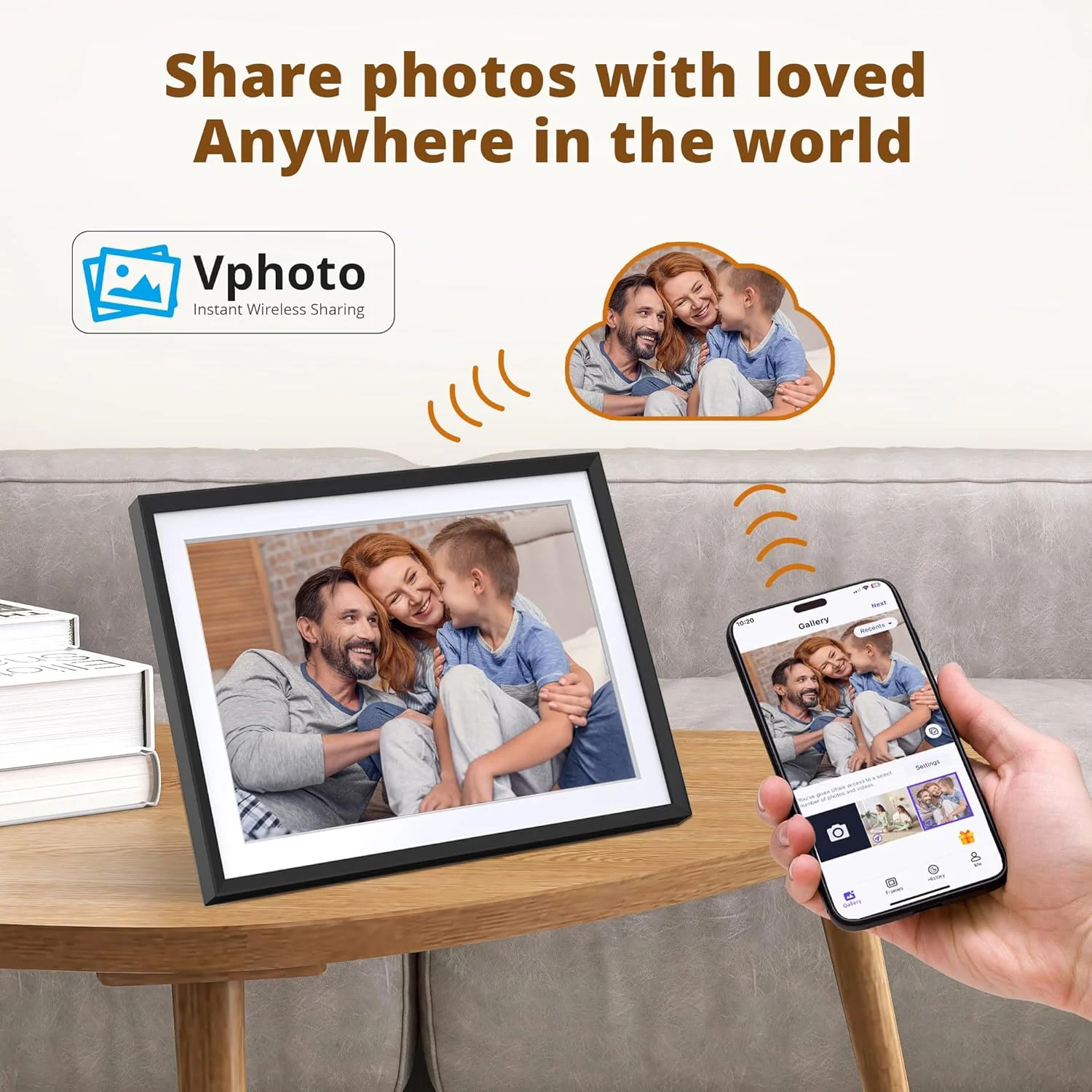 قاب عکس دیجیتال وای فای 10.1 اینچی Dragon Touch - صفحه لمسی HD IPS، چرخش خودکار، اشتراک گذاری فوری عکس/فیلم، حافظه 16 گیگابایتی برای خانواده و دوستان قاب عکس دیجیتال وای فای 10.1 اینچی Dragon Touch - صفحه لمسی HD IPS، چرخش خودکار، اشتراک گذاری فوری عکس/فیلم، حافظه 16 گیگابایتی برای خانواده و دوستان