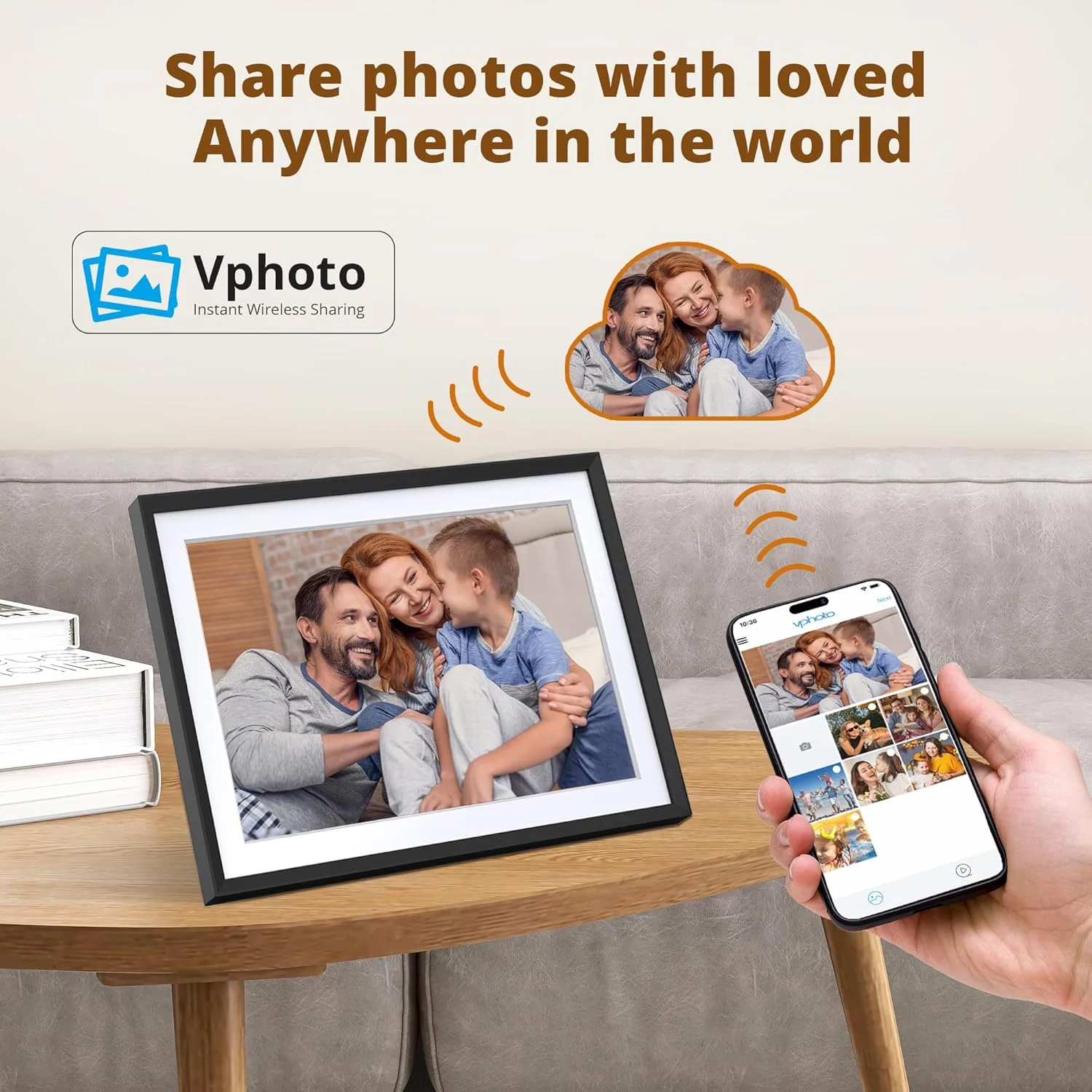 قاب عکس دیجیتال وای فای 10.1 اینچی Dragon Touch - صفحه نمایش لمسی IPS HD 1280*800، چرخش خودکار، اشتراک گذاری فوری عکس ها/فیلم ها از طریق برنامه رایگان، بهترین هدیه برای تولد، عروسی، مادر قاب عکس دیجیتال وای فای 10.1 اینچی Dragon Touch - صفحه نمایش لمسی IPS HD 1280*800، چرخش خودکار، اشتراک گذاری فوری عکس ها/فیلم ها از طریق برنامه رایگان، بهترین هدیه برای تولد، عروسی، مادر