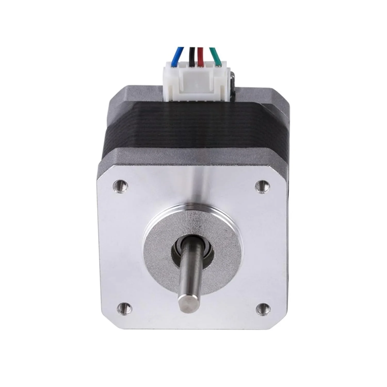 موتور پله ای 1.8 درجه Nema 17 با فریم 42x42 میلی متر، گشتاور 0.42N.m، جریان 1.7 آمپر، 2 فاز، 4 سیم، 42x42x40 میلی متر برای پرینترهای سه بعدی و ماشین آلات