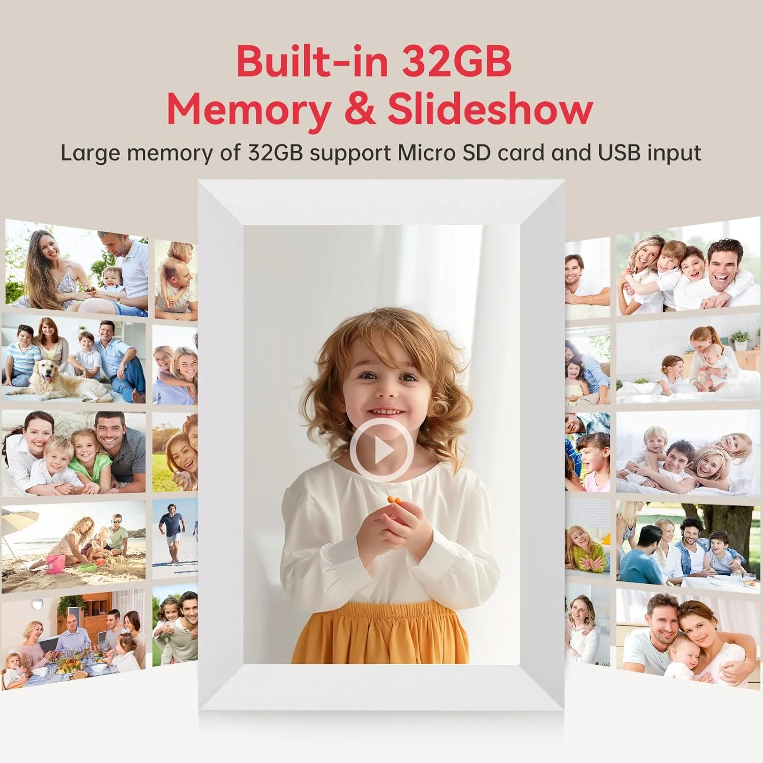 قاب عکس دیجیتال Frameo با صفحه نمایش لمسی 10.1 اینچی و وای فای، حافظه 16 گیگابایتی، صفحه نمایش HD IPS، چرخش خودکار، نمایش اسلاید، اشتراک گذاری لحظات از طریق برنامه رایگان - هدیه ای برای خانواده و دوستان قاب عکس دیجیتال Frameo با صفحه نمایش لمسی 10.1 اینچی و وای فای، حافظه 16 گیگابایتی، صفحه نمایش HD IPS، چرخش خودکار، نمایش اسلاید، اشتراک گذاری لحظات از طریق برنامه رایگان - هدیه ای برای خانواده و دوستان