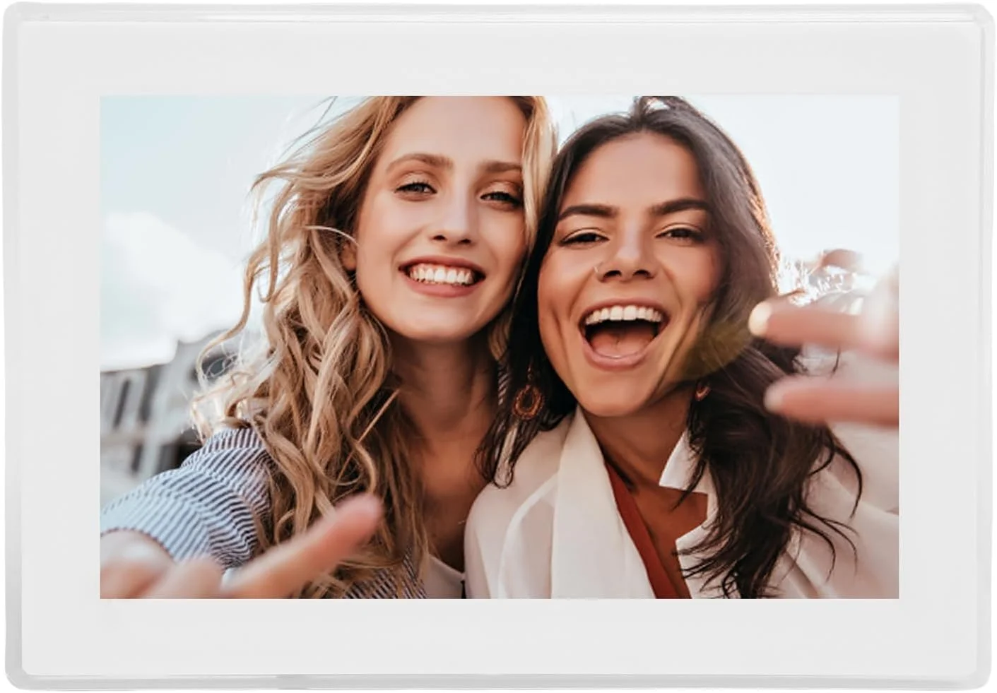 قاب عکس دیجیتال وای فای Cryfokt با صفحه نمایش لمسی 10.1 اینچی، تقویم و برنامه ریز برای دفتر کار خانگی با کنترل از راه دور (دوشاخه GB)