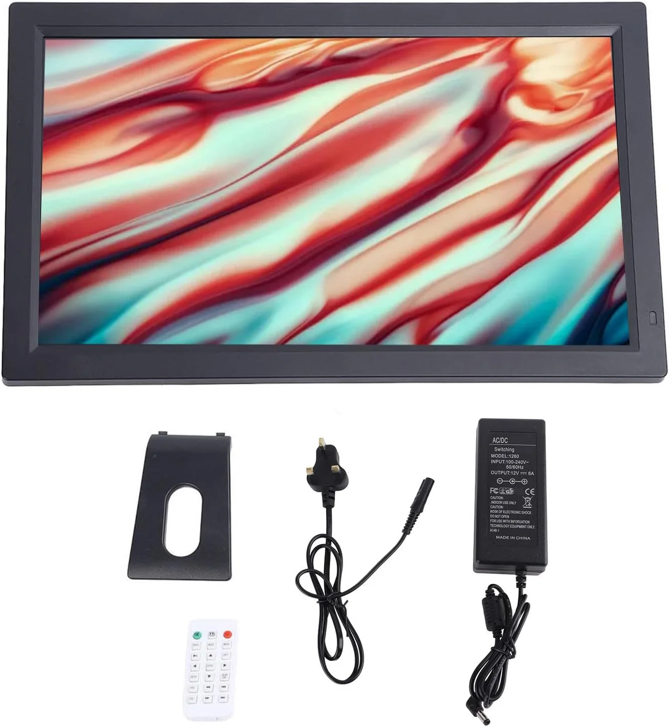 قاب عکس دیجیتال فوق العاده بزرگ 23.6 اینچی، قاب عکس دیجیتال 1080P، قاب عکس الکترونیکی هوشمند WiFi قابل نصب روی دیوار با بلندگوی داخلی، قاب هوشمند برای خانواده و دوستان (UK